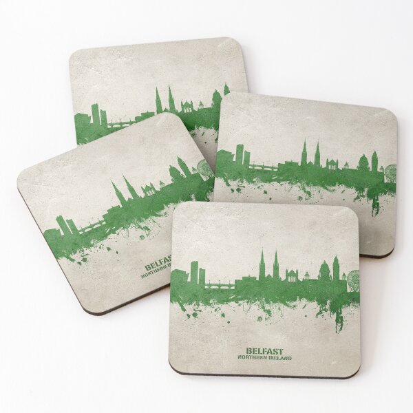 Item preview, Belfast Northern Ireland Skyline designed and sold by ArtPrints.
