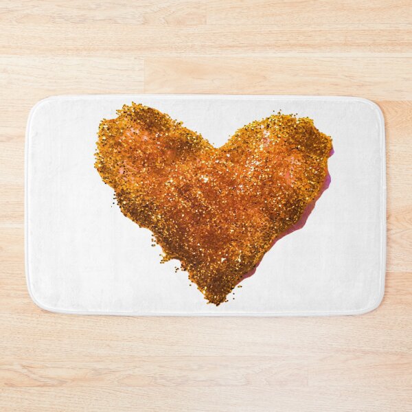 Item preview, Gold Glitter Heart designed and sold by wildjellybeans.
