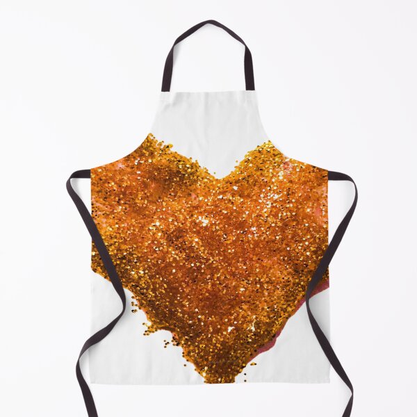Item preview, Gold Glitter Heart designed and sold by wildjellybeans.
