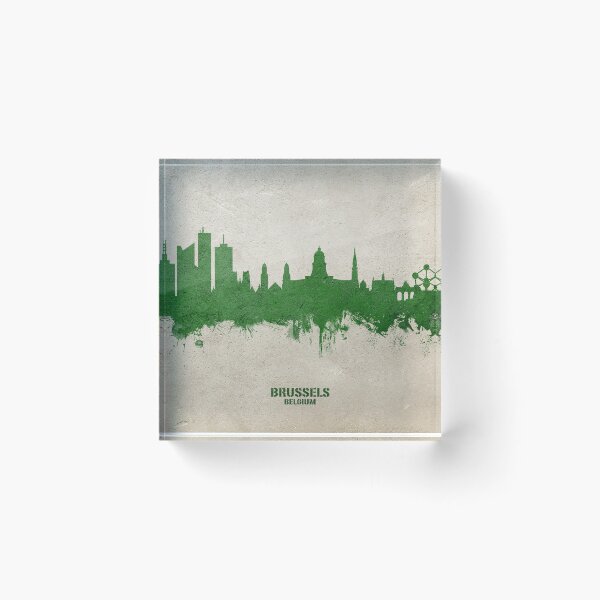 Item preview, Brussels Belgium Skyline designed and sold by ArtPrints.