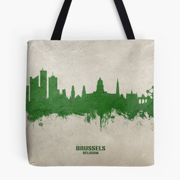 Item preview, Brussels Belgium Skyline designed and sold by ArtPrints.