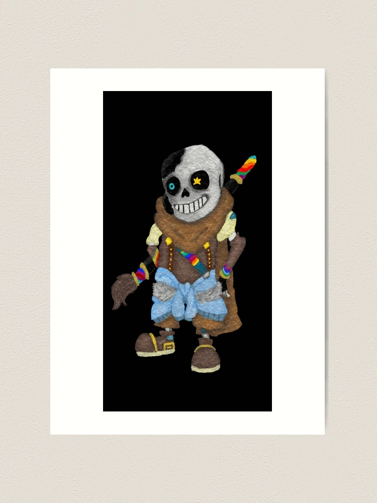 Nightmare sans Art Print by Kyttyss