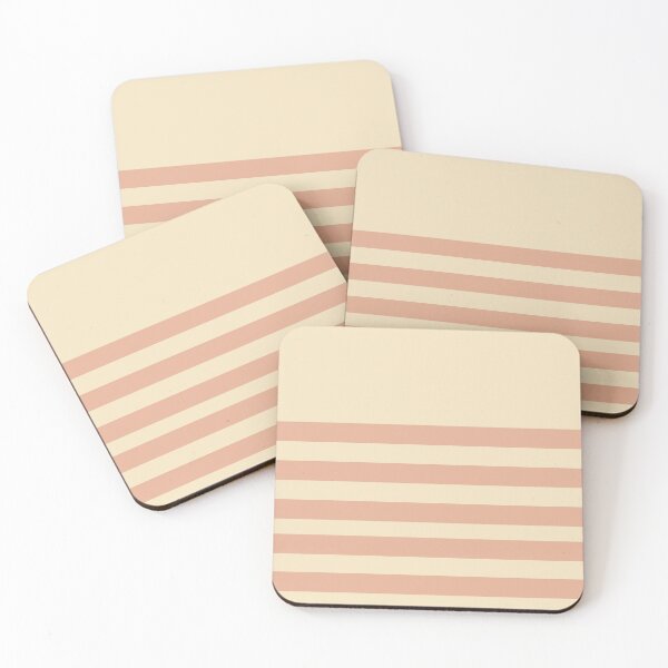 Item preview, Almond oil peach nougat striped designed and sold by Anteia.