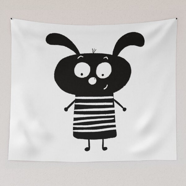 Item preview, Black and white dog nr1 designed and sold by KateCrafts.