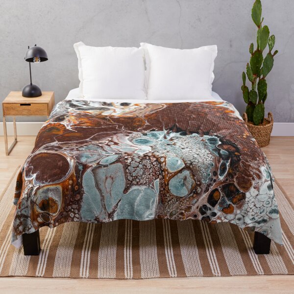 Item preview, Caramel brown pastel abstract- bestseller pastel art- mugs, masks, pillows, t shirts designed and sold by August-E.