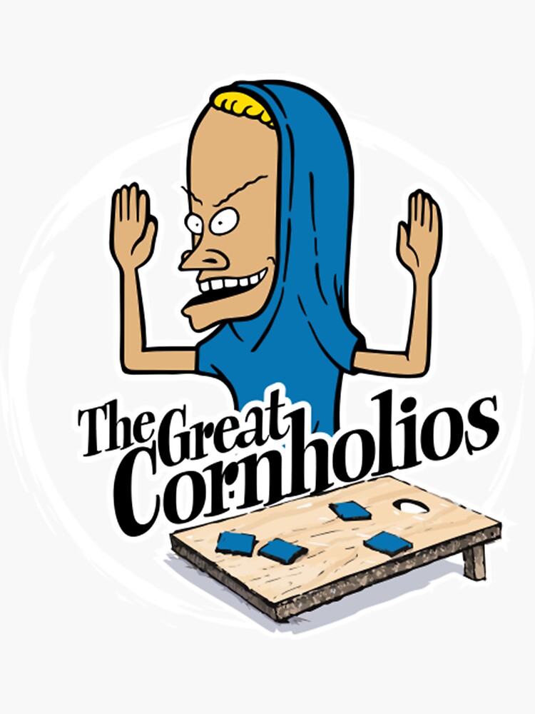 "cornholio Beavi.And Buttheads " Sticker for Sale by sabelpotts