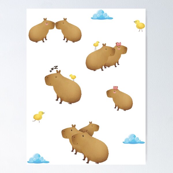 Artikelvorschau, Capybaras Chill Bath entworfen und verkauft von supermara.