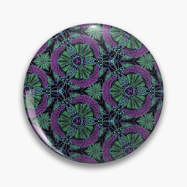 Item preview, Dark Mosaic Pattern Indonesian Ethnic African Wax designed and sold by Neo-African-Wax.