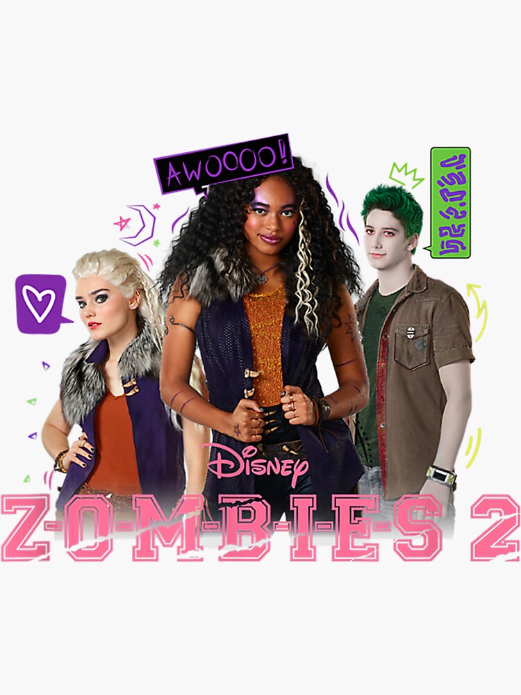 Disney Zombies 2 Zombie Crew  Sticker for Sale by MaidKadric