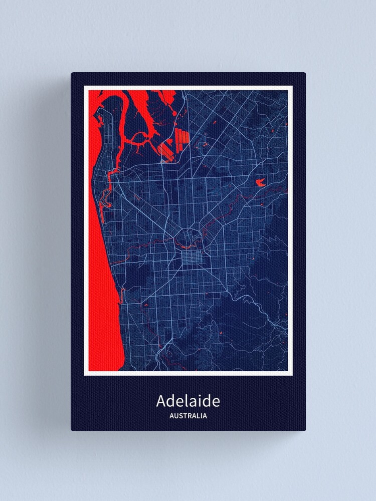 "Adelaide Map Print, Adelaide Map Poster, Adelaide Map Wall Art, Adelaide City Map, Map of