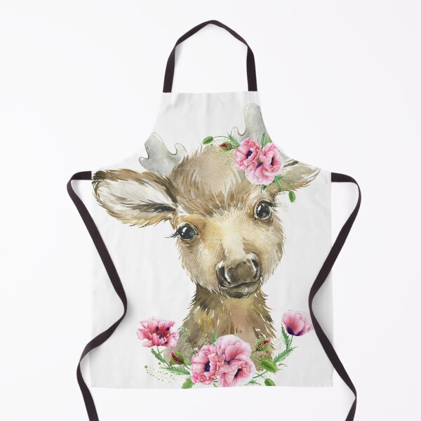 Item preview, Woodland Elk with Pink Floral Poppies designed and sold by Paulele.