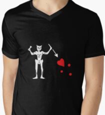 Blackbeards Flag Men's V-Neck T-Shirt