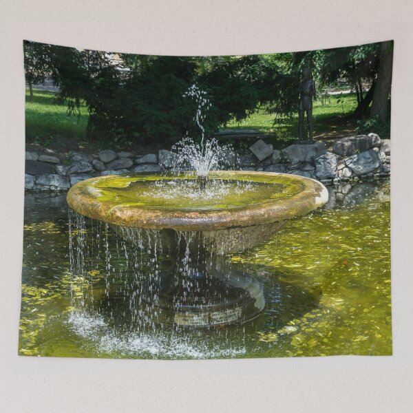 Item preview, Refreshing Summer - the Little Fisherman Fountain Merrily Splashing in the Sunshine designed and sold by Georgia Mizuleva.