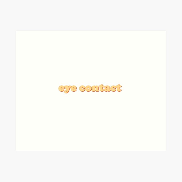 Item preview, eye contact designed and sold by jane-daisy.