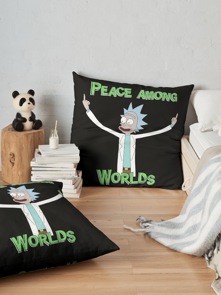 Alternate view of Peace Among Worlds! Floor Pillow