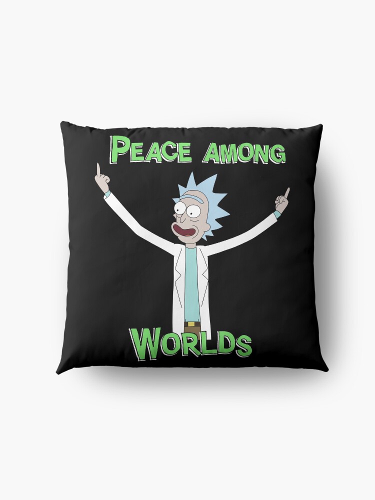Alternate view of Peace Among Worlds! Floor Pillow