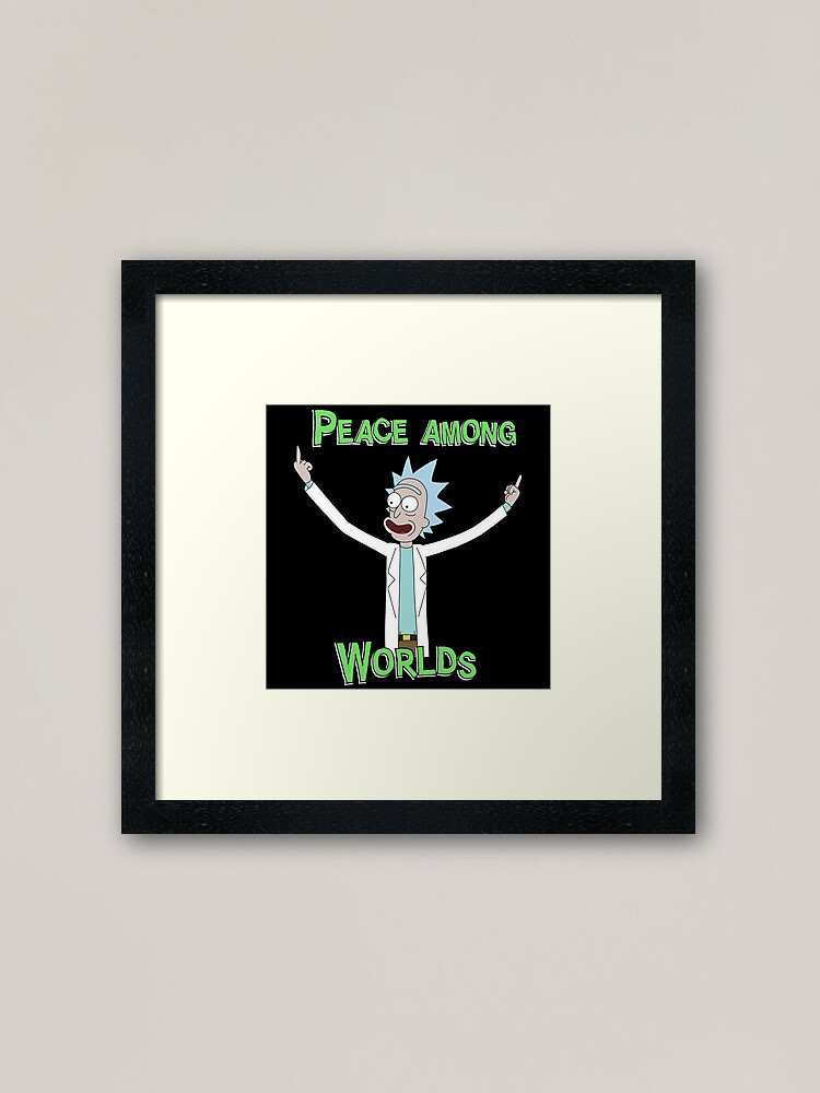 Alternate view of Peace Among Worlds! Framed Art Print
