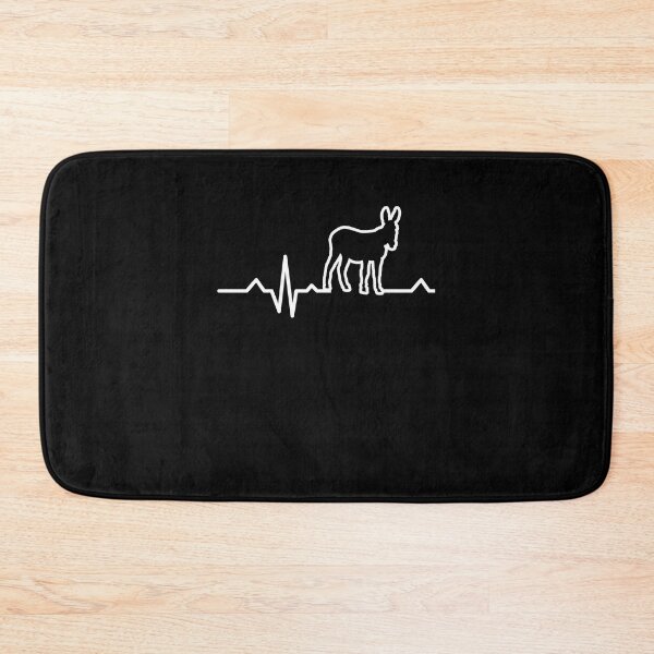 Item preview, White donkey heartbeat life line designed and sold by redshirtz.