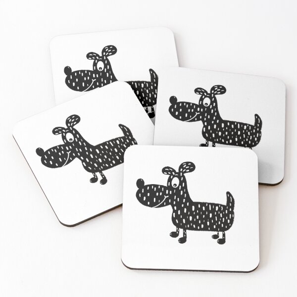 Item preview, Black and white dog nr3 designed and sold by KateCrafts.