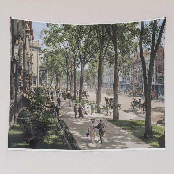 Item preview, Broadway in Saratoga Springs, New York, ca 1915 (full size) designed and sold by Sanna Dullaway.