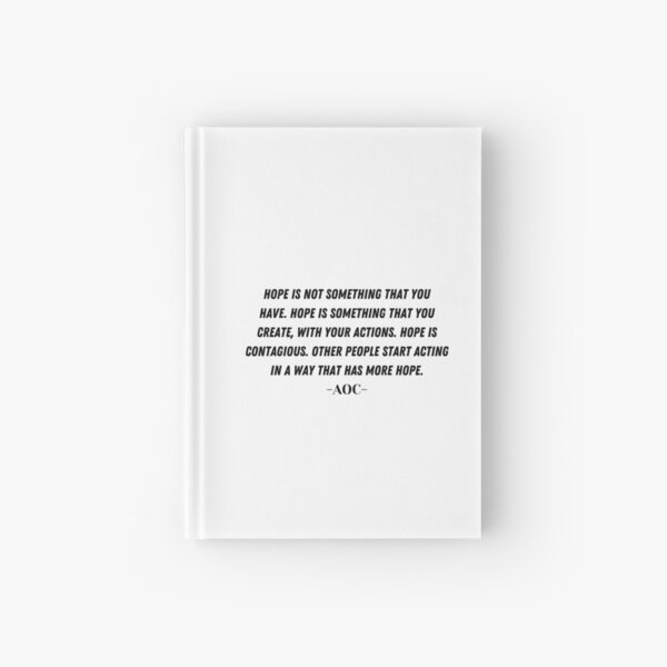 AOC QUOTE MOTIVATIONAL QUOTE Hardcover Journal