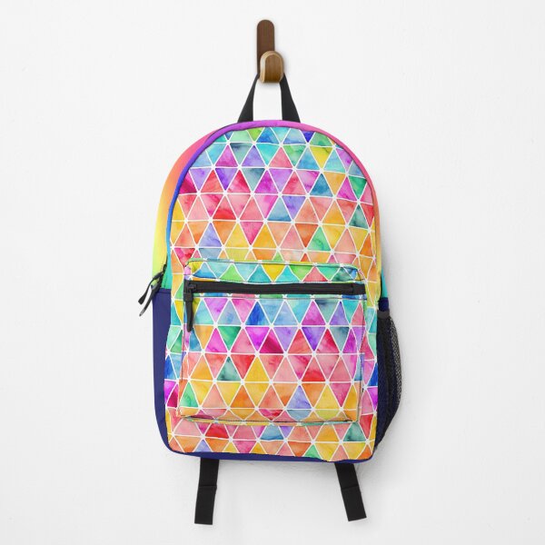 Item preview, Little Rainbow Watercolor Triangles on White designed and sold by micklyn.