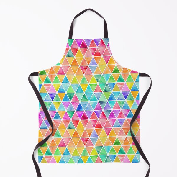 Item preview, Little Rainbow Watercolor Triangles on White designed and sold by micklyn.