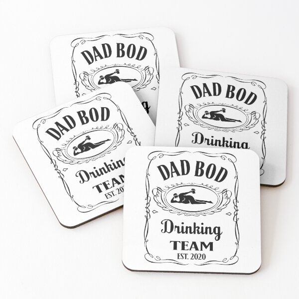 Item preview, Dad Bod Drinking Team Whiskey Label designed and sold by cartattz.