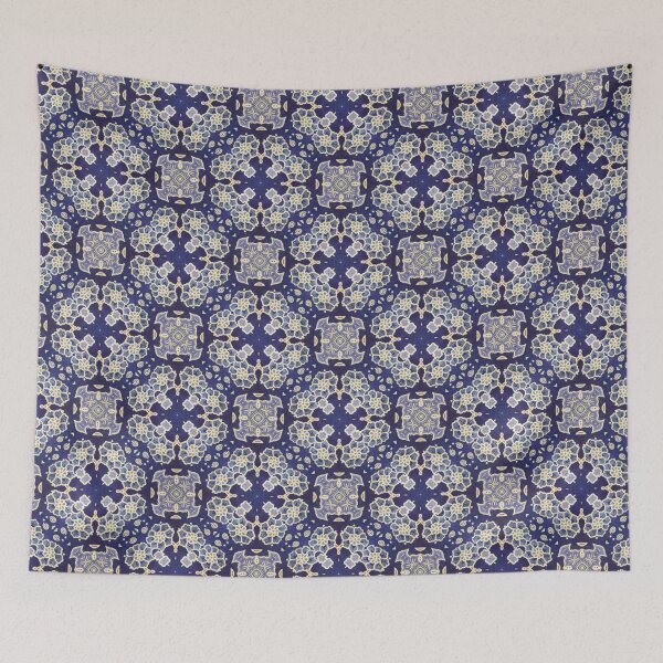 Item preview, Balinese Flowers Indonesian Wax Print Mosaic Ethnic Pattern designed and sold by Neo-African-Wax.