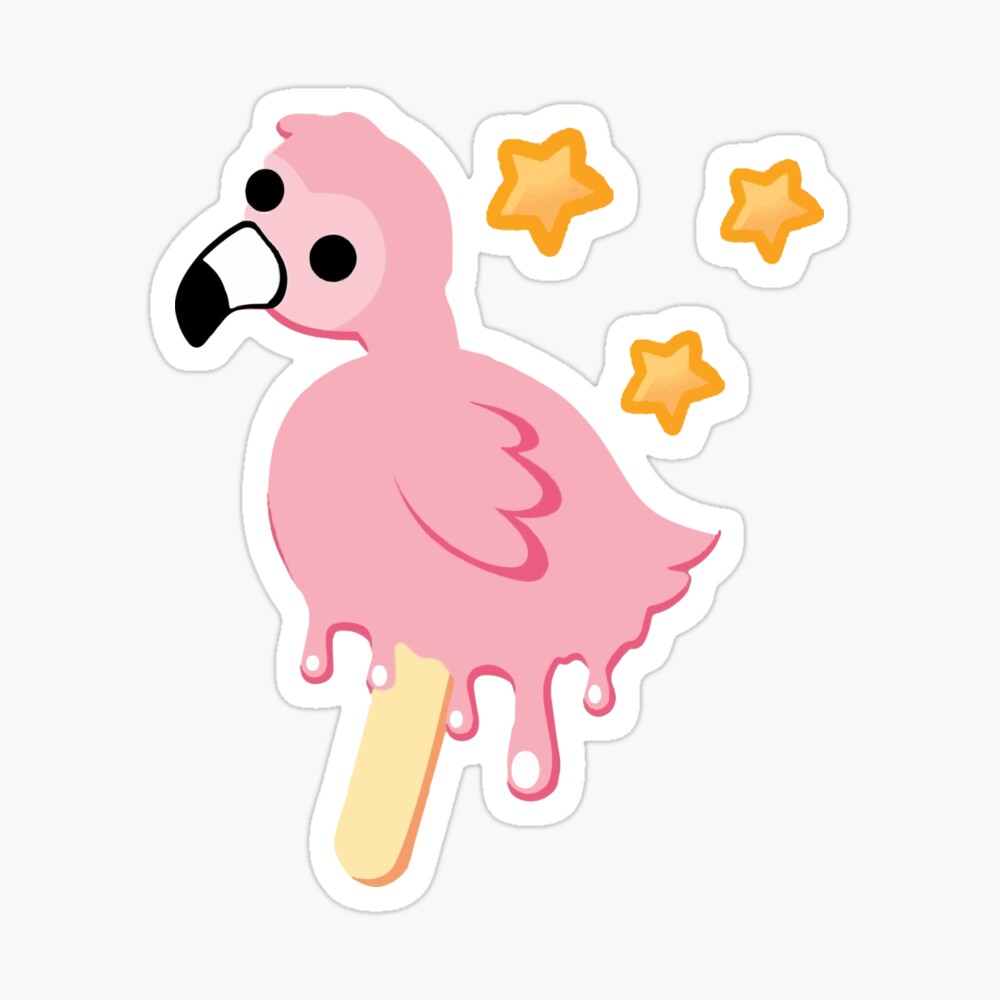 Ice Cream Flamingo Youtube Poster By Moatazes Redbubble - drawing roblox flamingo logo