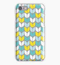 Tulip Knit (Aqua Gray Yellow) iPhone 7 Case
