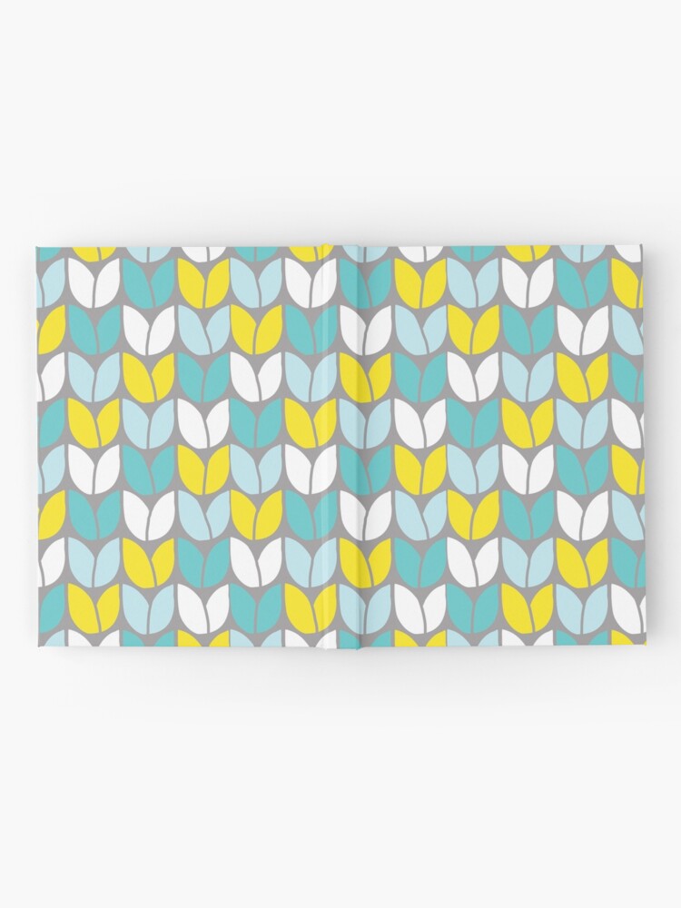 Alternate view of Tulip Knit (Aqua Gray Yellow) Hardcover Journal