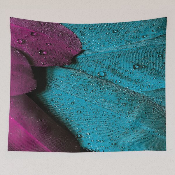 Item preview, Fascinating Feathers rain drops- bestselling, pouches, mugs, pillows, masks, blankets designed and sold by August-E.