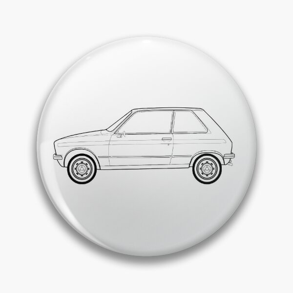 Aperçu de l'œuvre Illustration de contour de voiture classique Citron LN créée et vendue par RJWautographics.