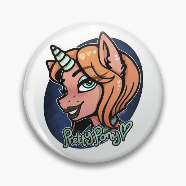 Item preview, Pretty Pony (Round Background) designed and sold by MeidoGhoul.