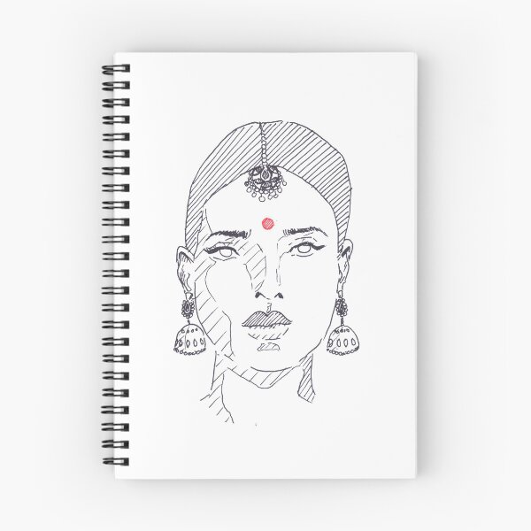 Item preview, Lineart - Woman with Bindi designed and sold by Erik Erosa.