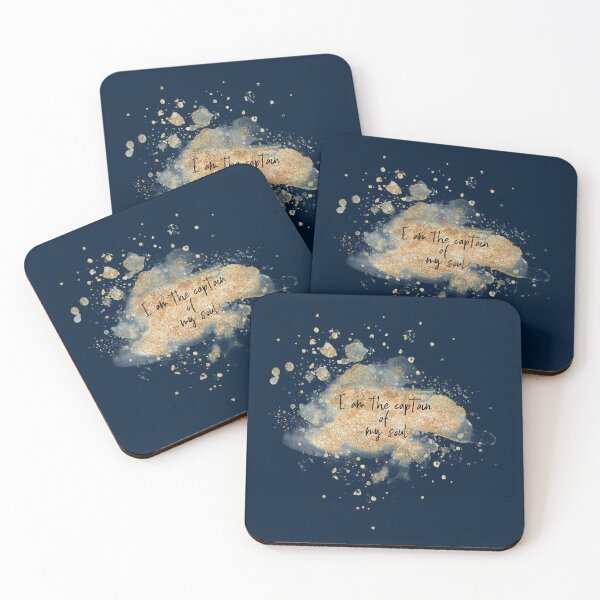 Item preview, I Am the Captain of My Soul, Watercolor Celestial Stardust designed and sold by PinkLotusArt.