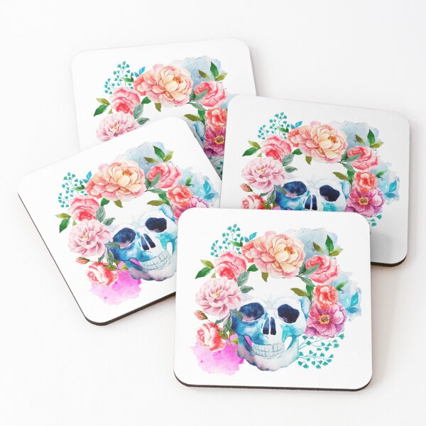 Item preview, Sugar Skull - Watercolor Floral Day Of The Dead designed and sold by S-H-Designs.