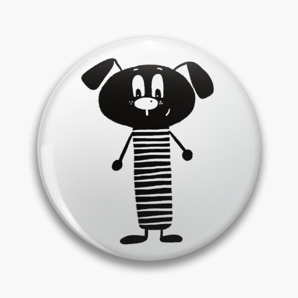 Item preview, Black and white dog nr7 designed and sold by KateCrafts.