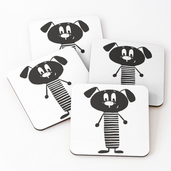Item preview, Black and white dog nr7 designed and sold by KateCrafts.