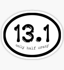Half Crazy Sticker