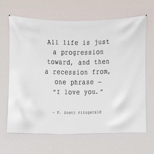 Item preview,  I love you - F Scott Fitzgerald quote designed and sold by corbrand.