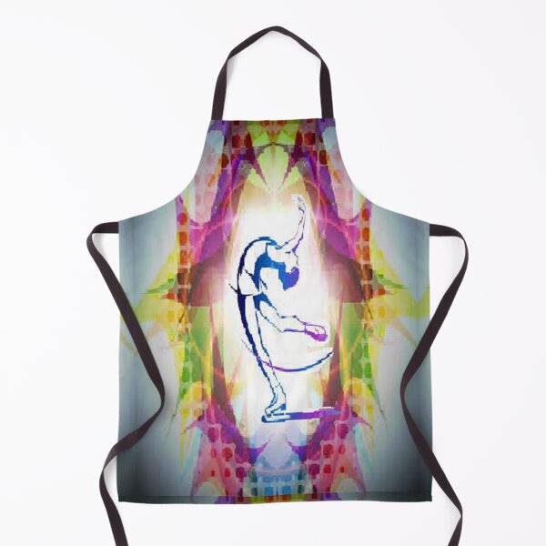 Item preview, BEAUTIFUL,FEMININE,SOFT,DREAMY-LIKE,ICE SKATING GIRL, Psychedelic Arte Abstracto, abstract art design designed and sold by Adri Barnard.