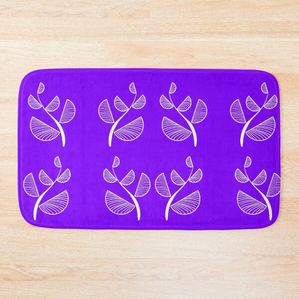 Item preview, White and purple abstract leaves designed and sold by Chino20.