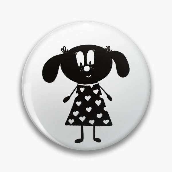 Item preview, Black and white dog nr8 designed and sold by KateCrafts.