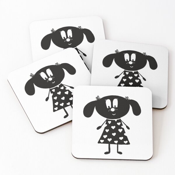 Item preview, Black and white dog nr8 designed and sold by KateCrafts.