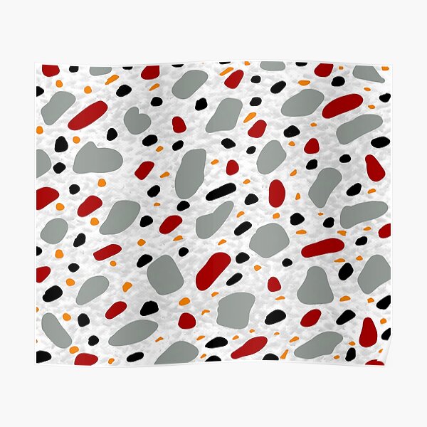 Terrazzo Colors Texture Poster For Sale By Almanzart Redbubble 