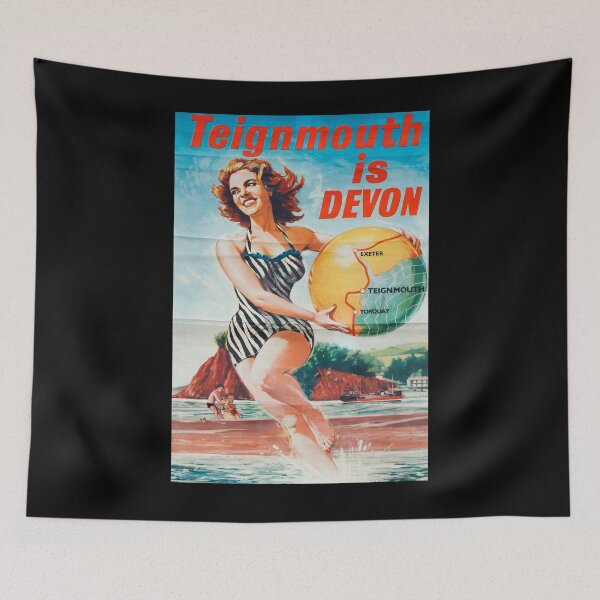 Item preview, Railway Poster Teignmouth designed and sold by stickart-marek.
