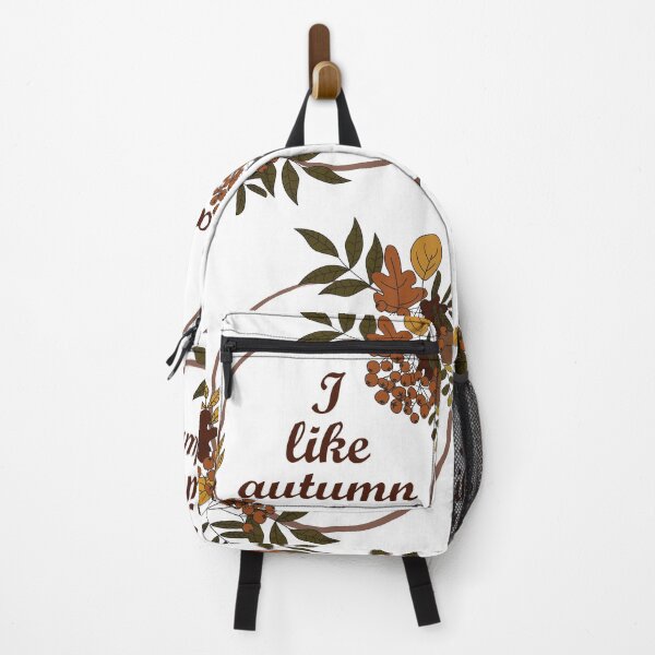 autumn border - I love autumn Backpack