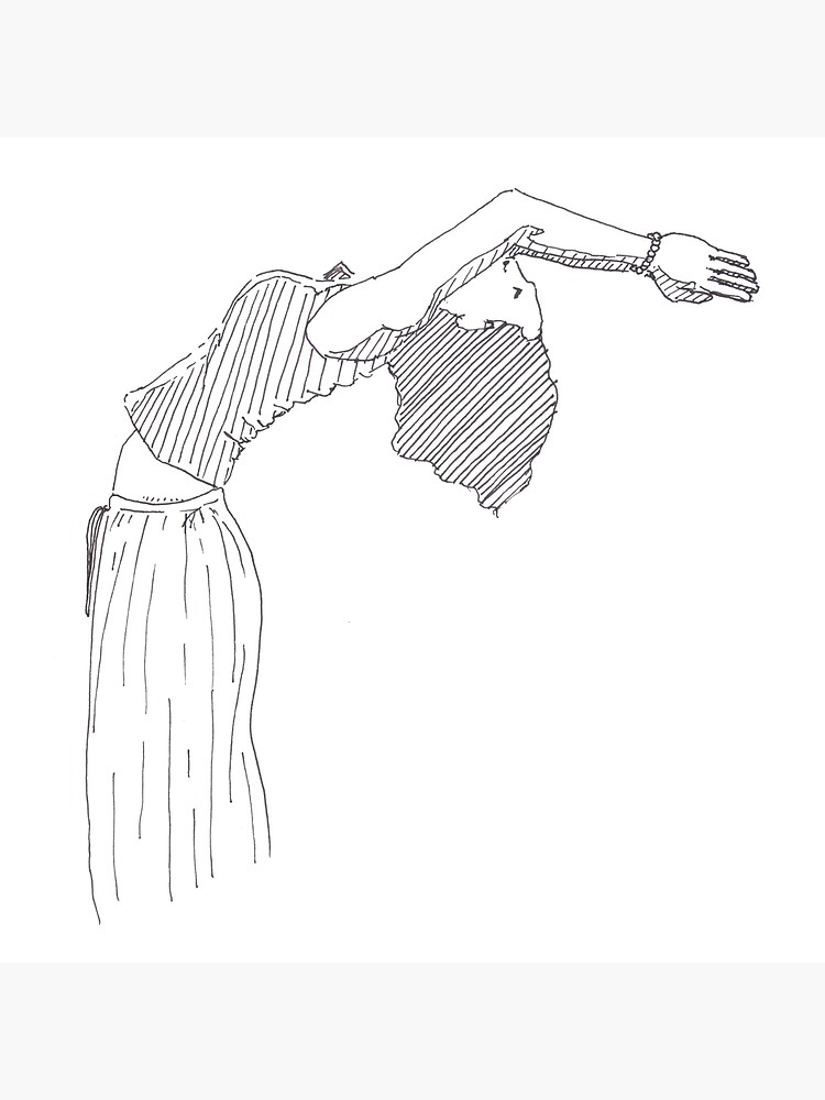 Raised Arms pose (Urdvha Hastasana) print by Yoga In Art | Posterlounge